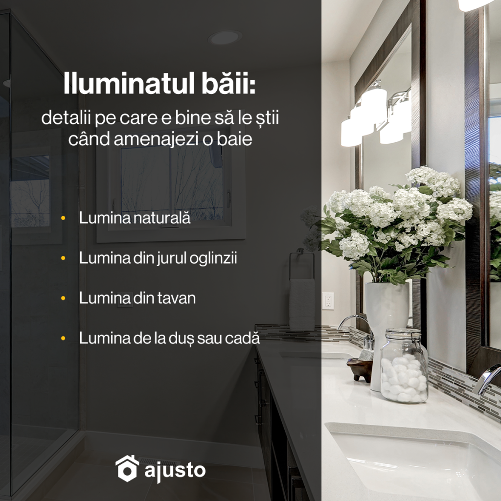 iluminat baie