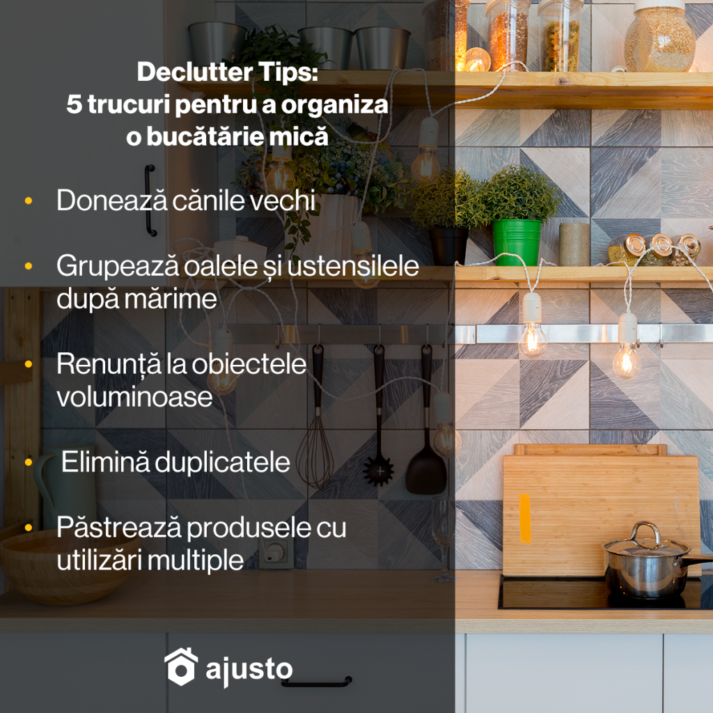 organizare bucatarie mica
